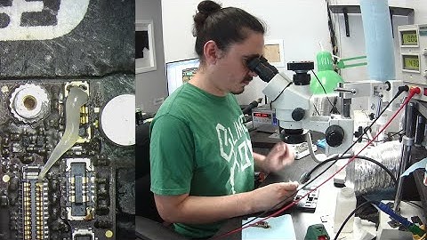 iPhone XS Data Recovery - Short Detection and Connector Replacement