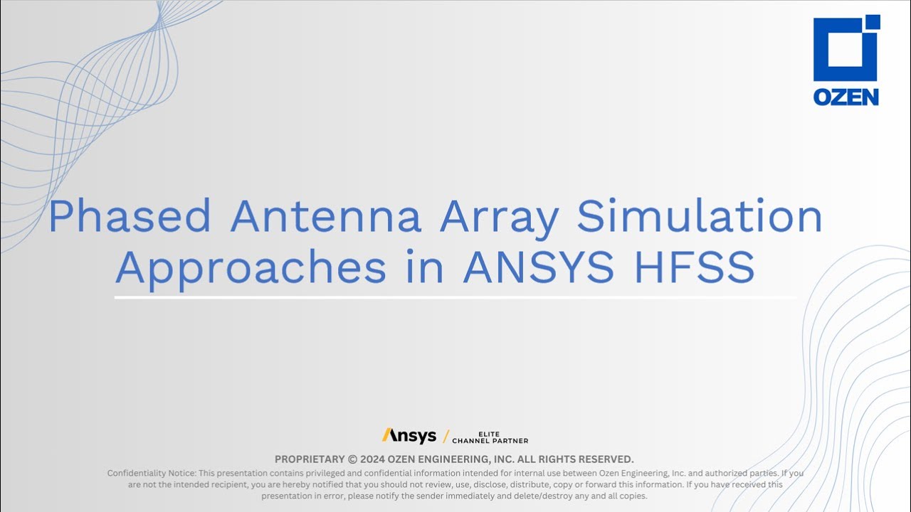 Phased Antenna Array Simulation Approaches in ANSYS HFSS - YouTube
