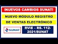 Nuevo Registro de Ventas Electrónico (Nueva forma de llevado de manera obligatoria) RVIE Sunat 2021