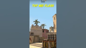 Mid Flash From A Side On Mirage CSGO #shorts
