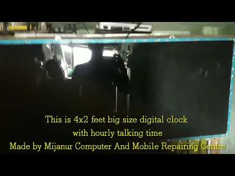 This is my big clock with hourly talking time Finally ready by mijanur