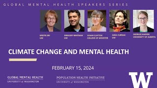 UW GMH | Panel Discussion on Global Mental Health and Climate Change