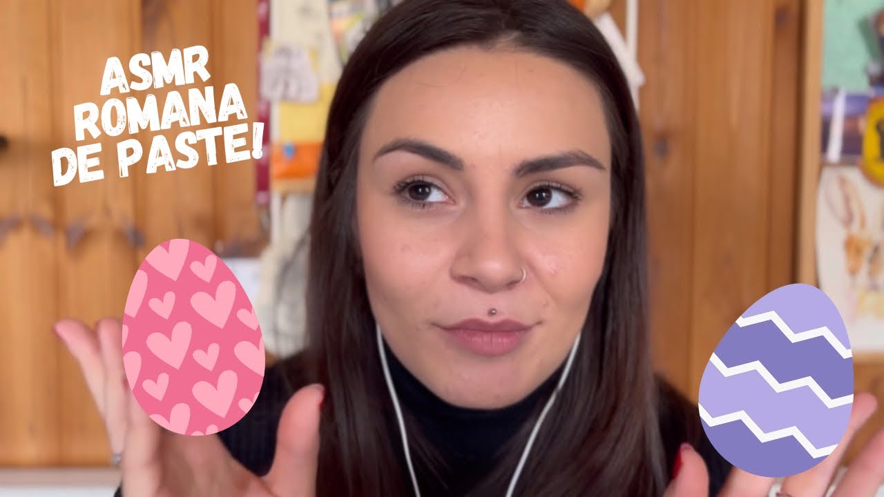 ASMR  în Română - urări de Paste în șoapte cu finger fluttering 🐰🪺