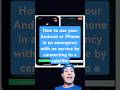 How to use your #android or #iphone with no #service by connecting to a #satellite in an #emergency