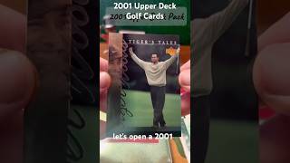 YOU WONT BELIEVE THE LAST CARD. 2001 UPPER DECK GOLF PACK