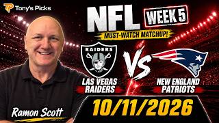 Las Vegas Raiders vs New England Patriots 10/11/26 NFL Week 5 Prediction for Bet