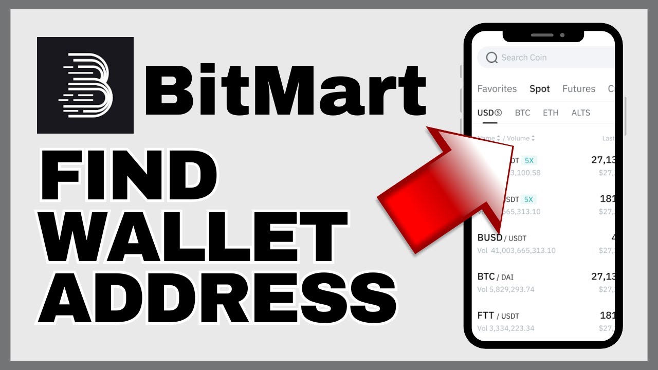 Как найти адрес кошелька BitMart 2024?