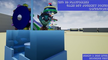 UE4 3D Platformer Game Dev Journey 01/30/2021: Riding A Theme Park Ride Level Sequence Test