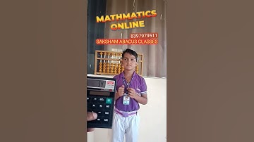 Abacus training helps the child in the Overall Development of the Brain. #learn #abacus #maths #yt