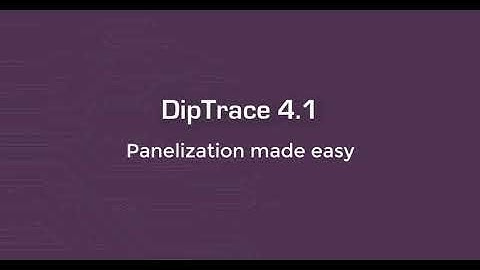 Panelization overview 4.1