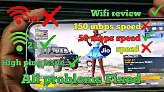 Bgmi ping Test | high ping problem in bgmi  | wifi review in bgmi