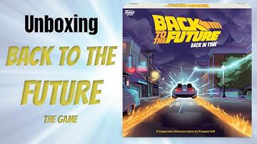 Back to the Future Back in Time Board Game Board Game Unboxing
