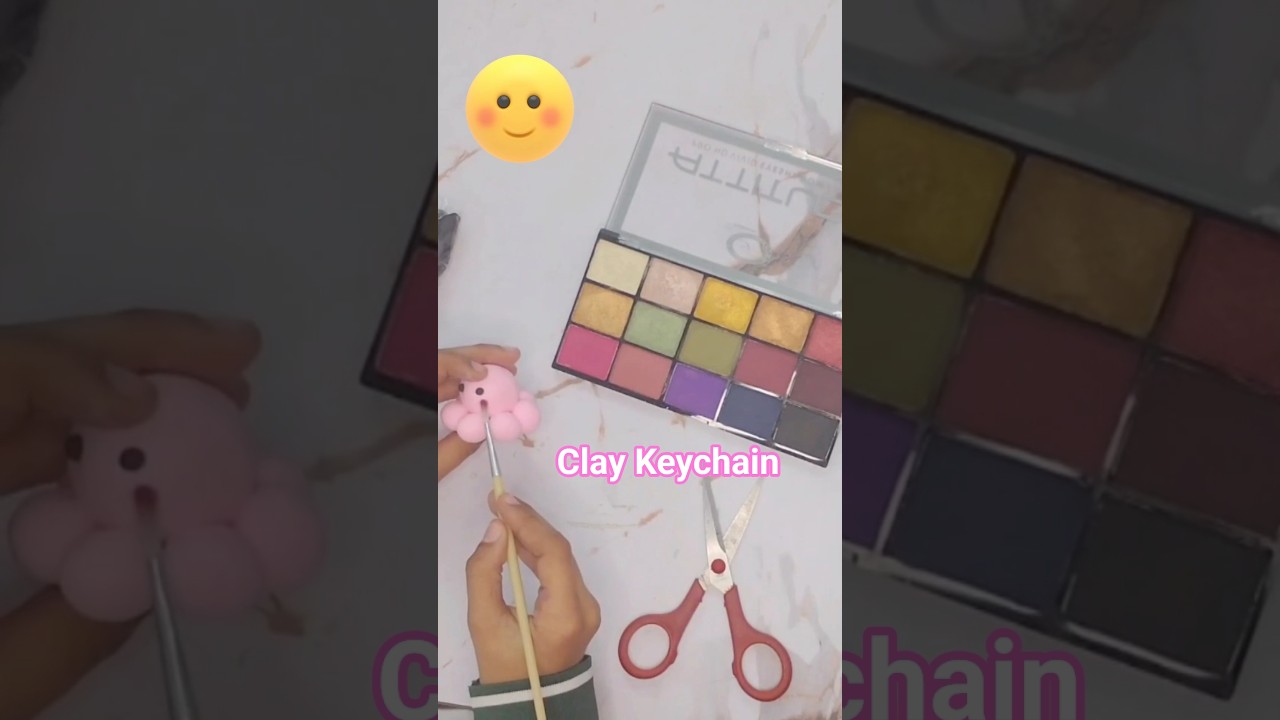 Air Dry Clay Keychain| Make Your Clay Keychain| DIY At Home| 