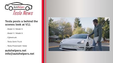 Tesla posts a behind the scenes look at V11