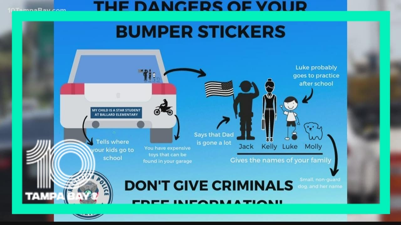 Police warn decals on your car could put you at risk YouTube