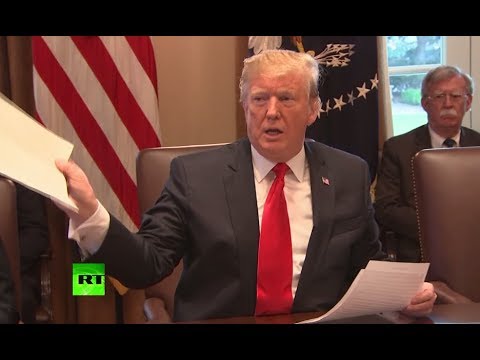 Trump shows off ‘great letter’ from Kim Jong-un