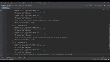 Java Series: Project 1 - Mini Calculator