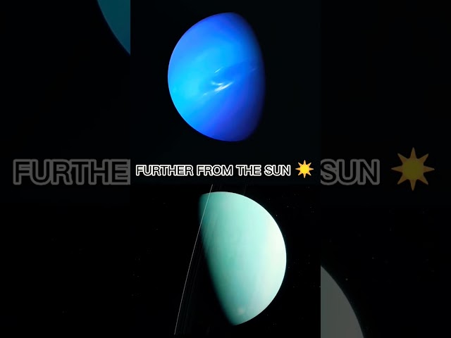 Neptune VS Uranus #shorts #space #neptune #uranus class=