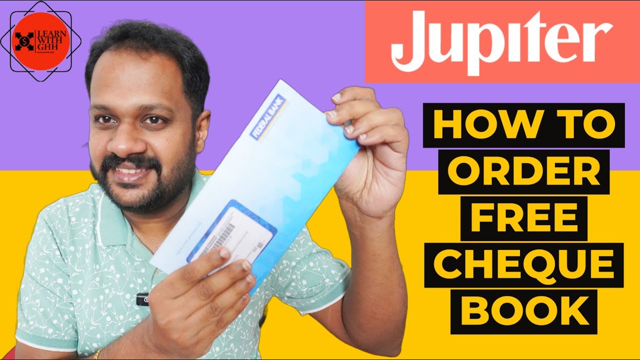 JUPITER MONEY - HOW TO ORDER FREE CHEQUE BOOK ONLINE ? FEDERAL BANK CHEQUE BOOK