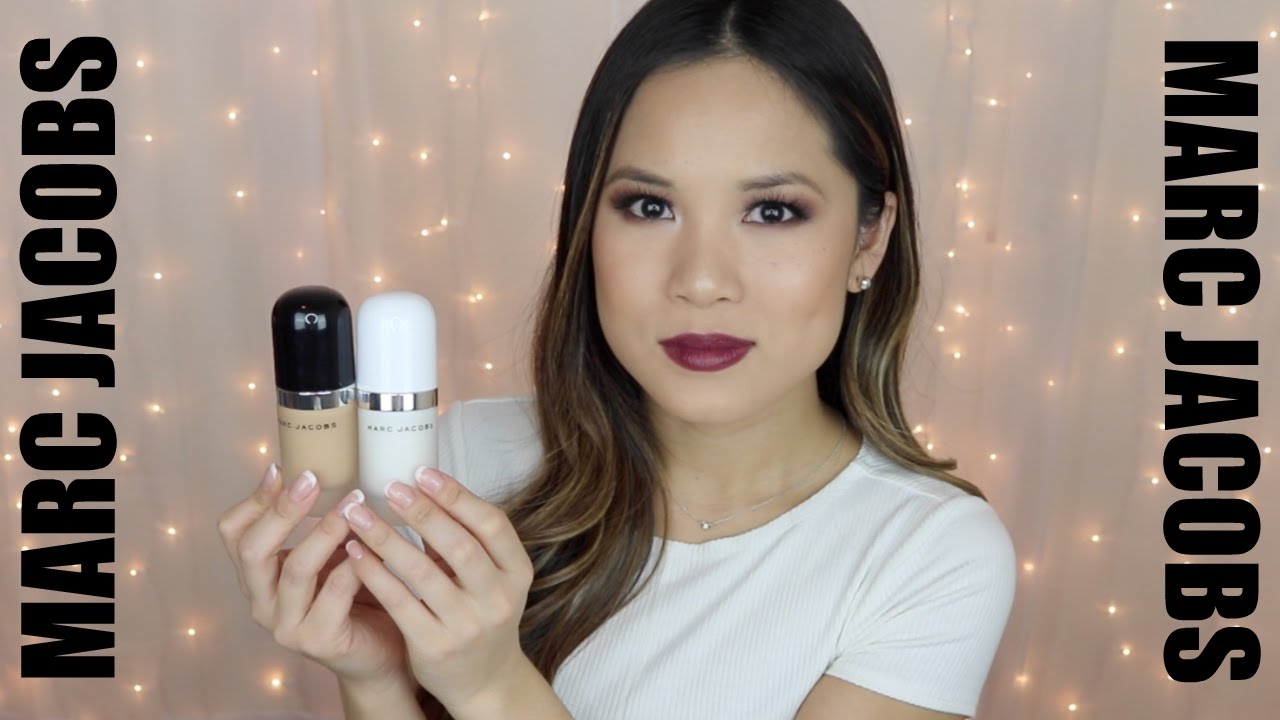 MARC JACOBS Review + Demo | Re(marc)able Foundation + Coconut Primer