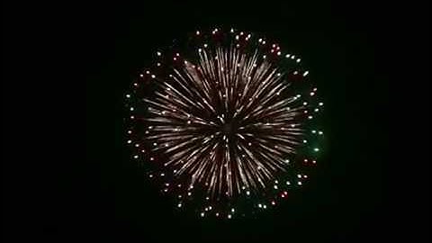 6 Inch Silver Wave Firework Shell in Slow Motion x 4
