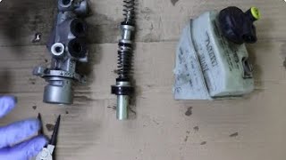 MASTER brake cylinder FAILURES, operation and disassembly. Brake pump