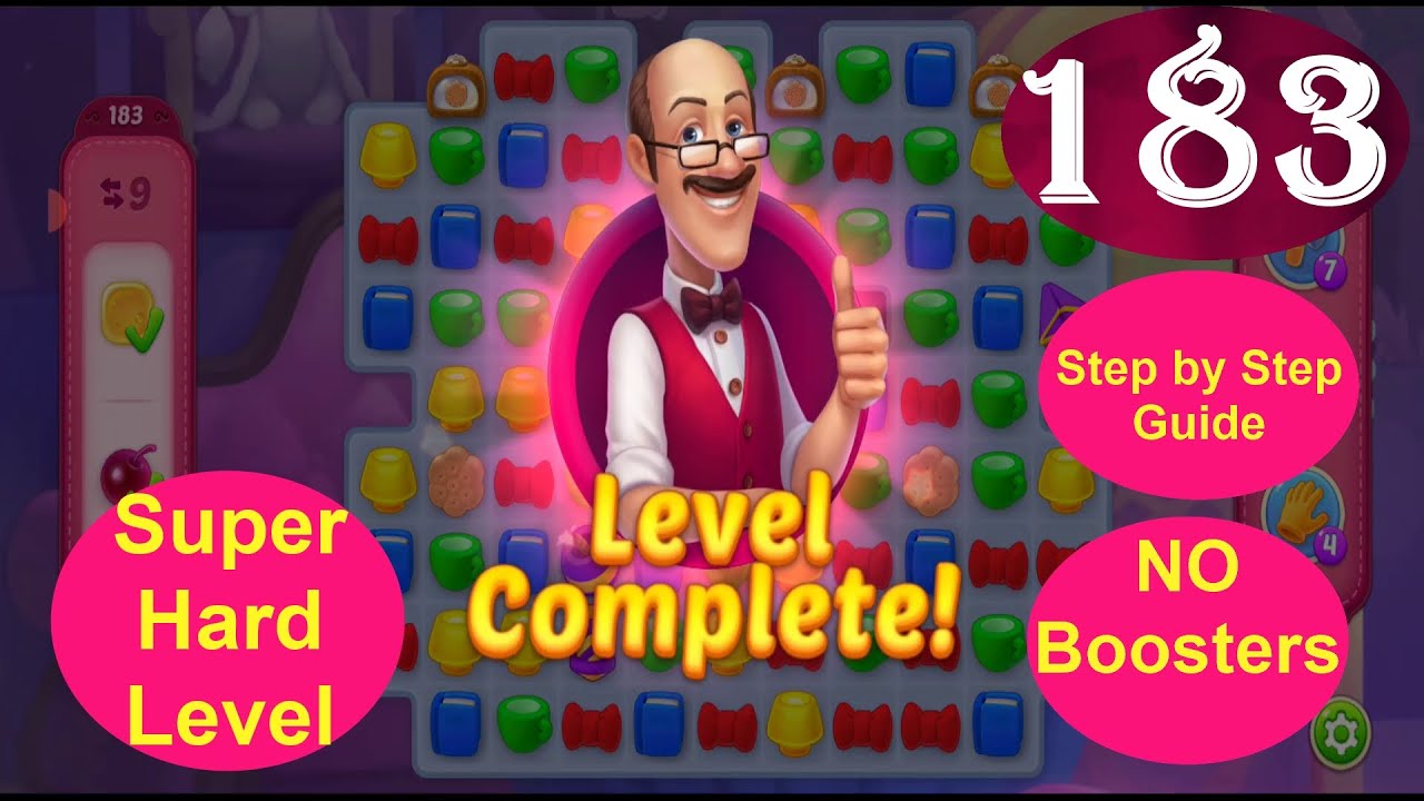 Homescapes Level 183 - [2021] [HD] solution of Level 183 on Homescapes ...