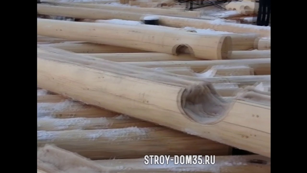 Монтаж и сборка сруба - YouTube
