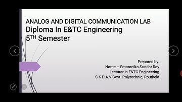 Experiment on PSK/ A & D Communication Lab