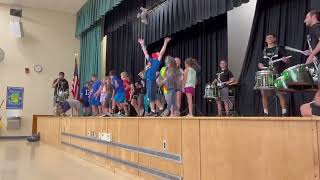 Downbeat Percussion playing Beat It (dance party)