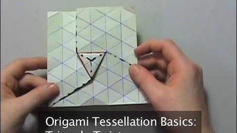 Origami Tessellation Basics: Triangle Twist
