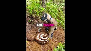 this girl saved her bees from giant hornets 🐝❤️ #usa