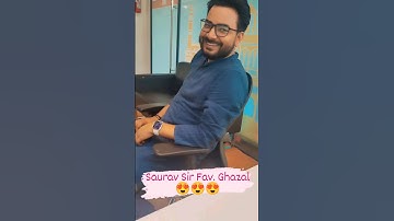 Saurav Singh Sir deep thought with Fav Ghazal 😍😍😍 #adda247 #sauravadda247 #shorts #trending #viral