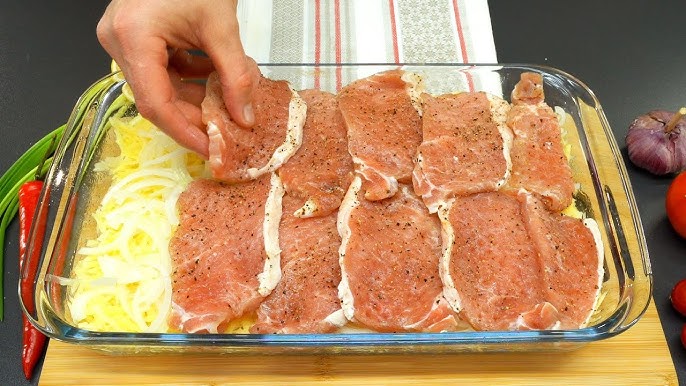 Рецепты приготовления свинины в духовке Мясо по-французски с картофелем, пошаговый рецепт с фото