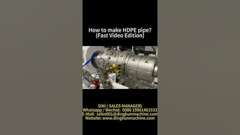 How to make HDPE pipe?(Fast Video Edition) #extrusion #machine #pipelining #factory #hdpe #pipe
