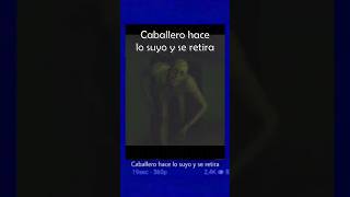 Caballero hace lo suyo y se retira 🚬🗿