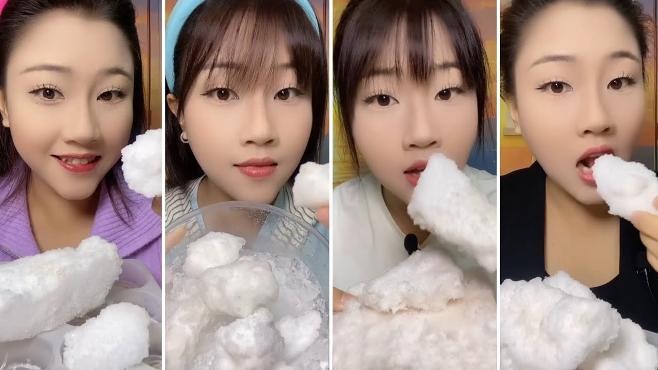 ONLY BITES / LZM'S FREEZER FROST EATING / ASMR / SOLO / COMPILATION 