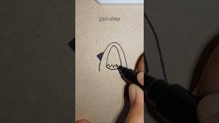 Cute Shark Doodle | Things to draw when bored Pt. 111 #draw #drawingtutorial #drawing