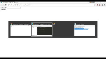Web Worker HTML5 API Tutorials Multi threading in javascript