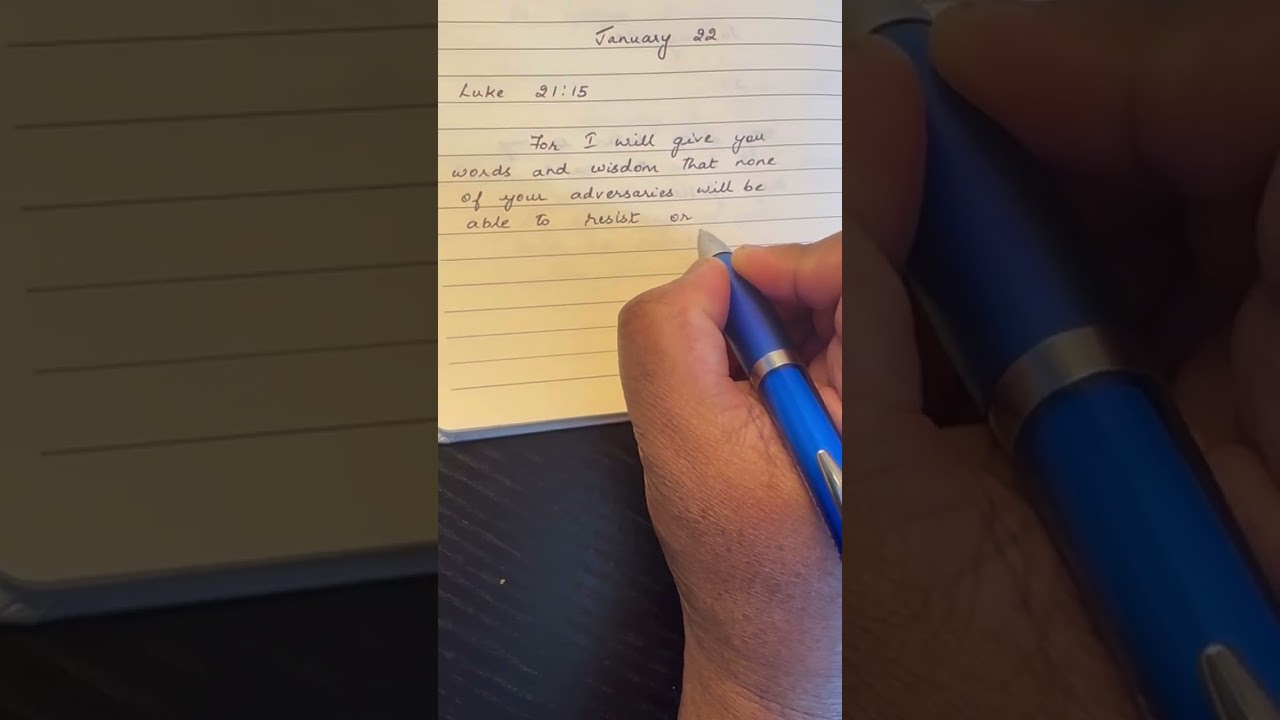 "I will give you words and wisdom!"- Luke 