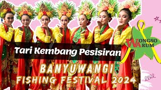 Tari Kembang Pesisiran By RBN WONGSO ARUM // Banyuwangi Fishing Festival 2024 Pantai Bimorejo🤩