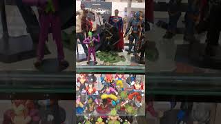 Action Figures display batman superman, DC dragonball goku