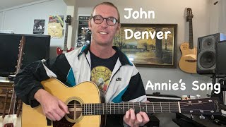 Download Lagu John Denver - Annie's Song Guitar Lesson - Chords + Fingerpicking Tabs MP3