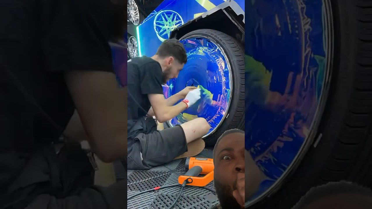 WRAPPING 30in  FORGIOTTOS WHEELS FOR CYBER TRUCK 