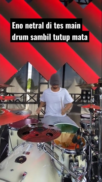 eno netral di suruh main drum sambil tutup mata ‼️ ceksound sebelum konser NTRL #shorts