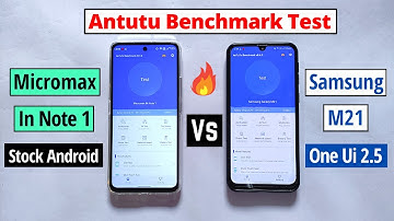 Micromax In Note 1 Vs Samsung M21 Antutu Benchmark Test || One ui 2.5 vs Stock Android