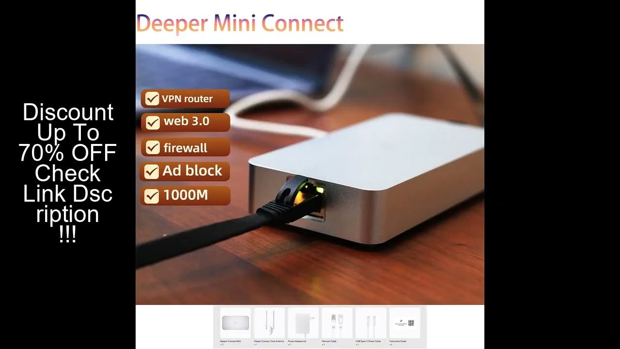 Deeper Connect Smart coin Mining VPN/DPN Router web3.0 miner Decentralized VPN  Hardware  Globla Unl