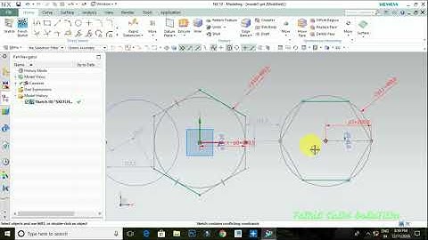 Nx Cad Sketch Tools Spline, Polygon And Ellipse Tutorial --- Tamil