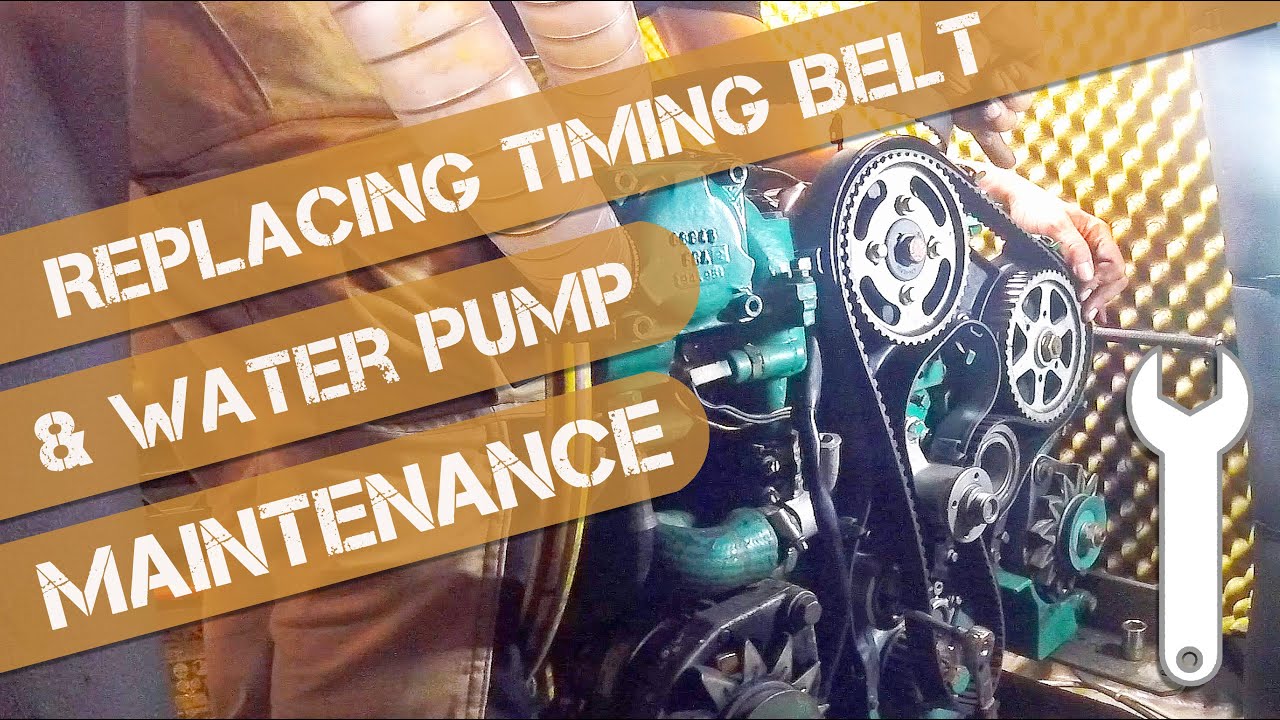 Timing Belt, Water Pump and Pulley Replacement on Volvo Penta TMD 22 Engine Service