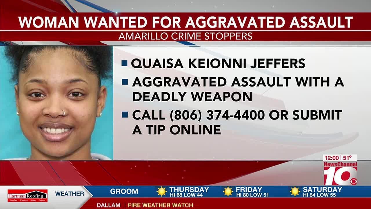 VIDEO: Amarillo Crime Stoppers: Woman wanted for aggravated assault ...
